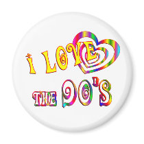I Love the 90s Fridge Magnet