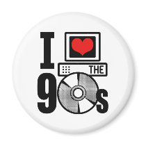 I Love The 90s Refrigerator Magnets
