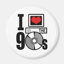 I Love The 90s Refrigerator Magnets