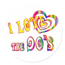 I Love the 90s Sticker