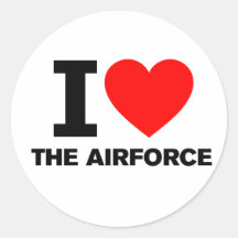 I Love the Airforce Sticker