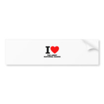 I Love the Army National Guard Bumper Stickers