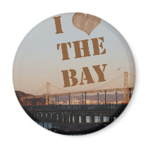 I Love The Bay! Refrigerator Magnets