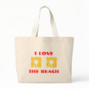 I love the beach beach bag