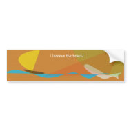I love the beach bumpersticker