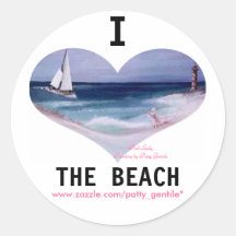 I love the Beach sticker