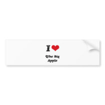 I Love THE BIG APPLE Bumper Sticker