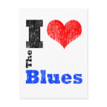 I Love The Blues Post Card