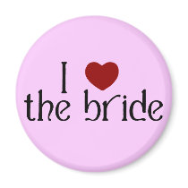 I love the bride magnets by smallhandsdesigns I love the bride magnets