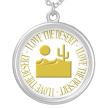 I love the desert custom necklace