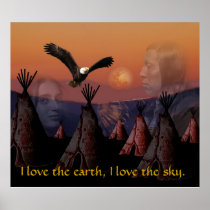 I love the earth, I love the sky Print