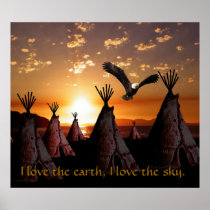 I love the earth, I love the sky Print