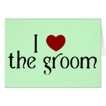 I love the groom card
