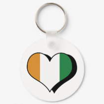 I Love The Ivory Coast Keychain