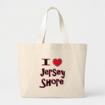 I love the jersey shore red bag