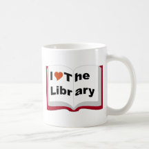 I Love The Library Coffee Mug