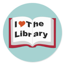 I Love The Library stickers by pounddesigns I Love The Library stickers
