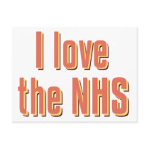 I Love the NHS postcards