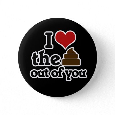 I love the poop out of you pin