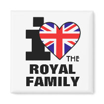 I Love the Royal Family Magnet magnets