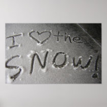 I LOVE THE SNOW! POSTERS