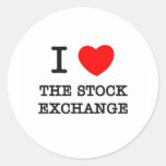 I Love The Stock Exchange Stickers