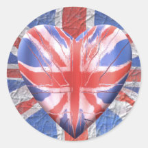 I Love the UK! Stickers