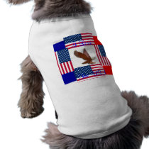 I love The USA Patriotic Pooch Dog t-Shirt pet clothing by Rb_barnes2 I love The USA Patriotic Pooch Dog t-Shirt pet clothing