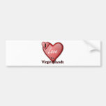 I Love The Virgin Islands Bumper Sticker