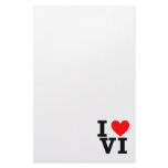 I Love the Virgin Islands Design stationery