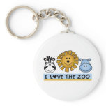 I Love the Zoo Keychain