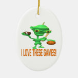 I Love These Games Christmas Ornaments