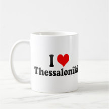 I Love Thessaloniki, Greece Coffee Mug