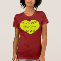 I Love This Game Fastpitch Softball T-Shirt t-shirts