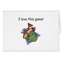 I Love This Game! Golf Design Greeting Card