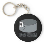 I Love This Pucking Game keychains