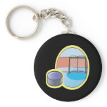 I Love This Pucking Game keychains