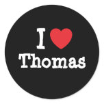 I love Thomas heart custom personalized Sticker