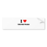 I Love Thumb Wars Bumper Stickers