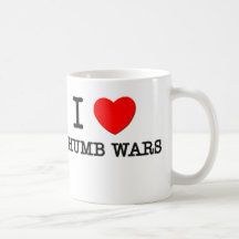 I Love Thumb Wars Mugs