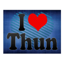 I Love Thun, Switzerland postcards