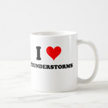 I Love Thunderstorms Coffee Mugs