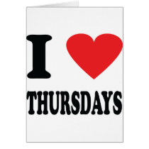 I love thursdays icon cards