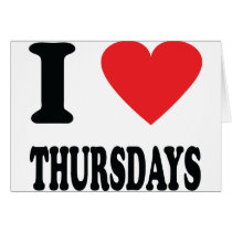I love thursdays icon cards