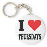 I love thursdays icon key chain