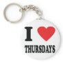 I love thursdays icon key chain
