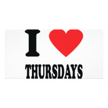 I love thursdays icon photo cards