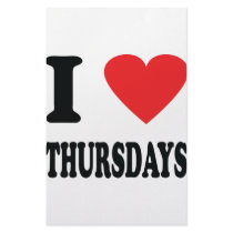 I love thursdays icon stationery paper