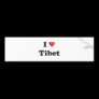 "I love Tibet" Bumper Sticker
