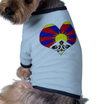 I Love Tibet Dog T-shirt